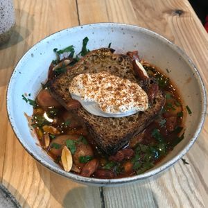 beans with cream at Zaczyn in Krakow