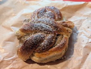 Cardamon roll at Zaczyn in Krakow