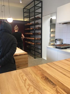 Behind the counter  at Zaczyn in Krakow