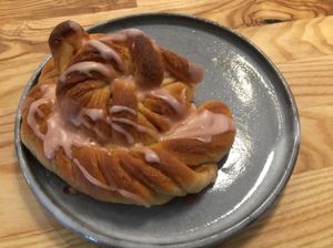 cinnamon roll at Zaczyn in Krakow