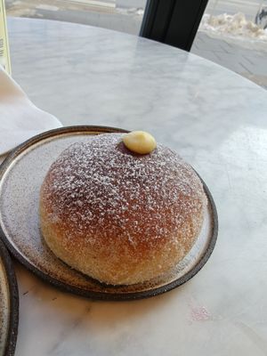 Fantastic vanilla bun at Zaczyn in Krakow