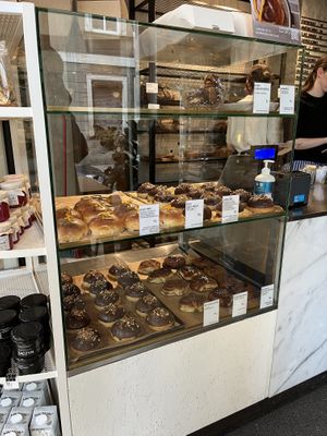 All these donuts are vegan    at Zaczyn in Krakow