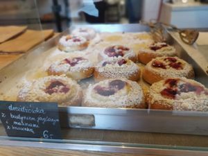 Custard bun at Zaczyn in Krakow