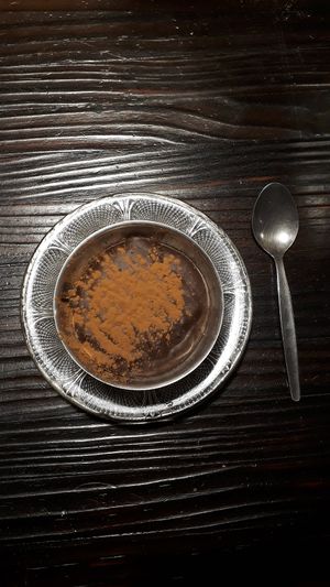 Chocolate banana pudding at Zizinia in Barcelona