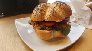 Jackfruit sandwich - my favourite at SweetFit in Bialystok