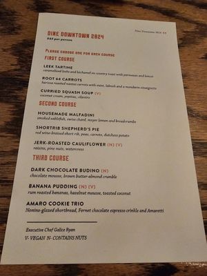 Dine Downtown '24 #Veganuary at Hook and Ladder in Sacramento