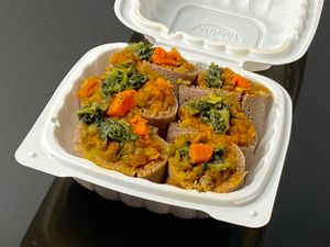 veggie roll (takeout) at Wonder Ethiopian in Seattle