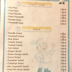 menu - salad  at Forever Restaurant in Koh Lipe