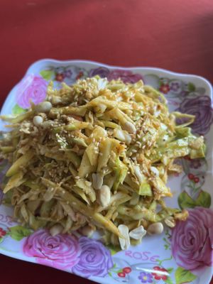 Green mango salad (warning: quite spicy)  at Forever Restaurant in Koh Lipe
