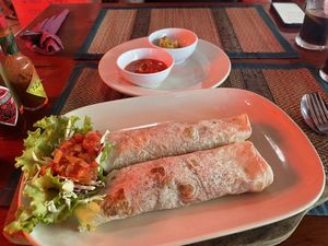 Burrito made vegan  at Gringo's Cantina in Surat Thani