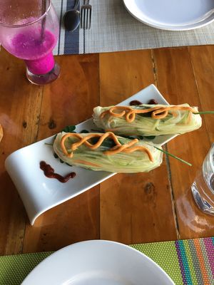 Summer Rolls at Hillside Village and Saki Restaurant in Siquijor