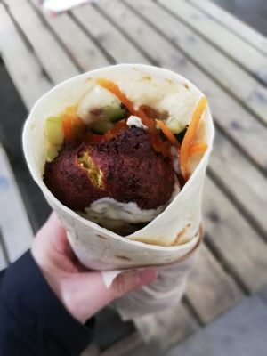 Fresh falafel!! at The Falafia in Hull