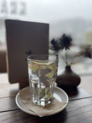 ginger lemon tea  at Karls Kraut in Luzern
