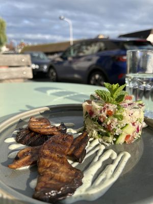 King mushrooms + tabouli   at Karls Kraut in Luzern