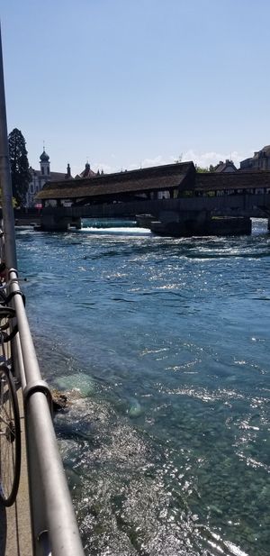 View from outside eating area at Karls Kraut in Luzern