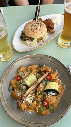 The sauce on the gnocchi was the bomb!  at Karls Kraut in Luzern