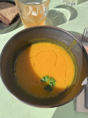 Pumpkin soup  at Karls Kraut in Luzern