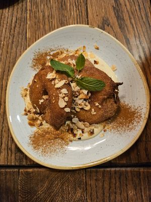 Frittierte Apfelringe at Karls Kraut in Luzern