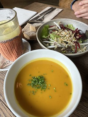  Carrot soupp  at Karls Kraut in Luzern