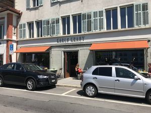 View from the river at Karls Kraut in Luzern