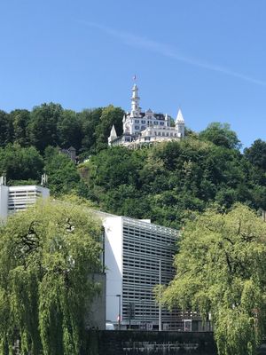 View from the tables on the right at Karls Kraut in Luzern