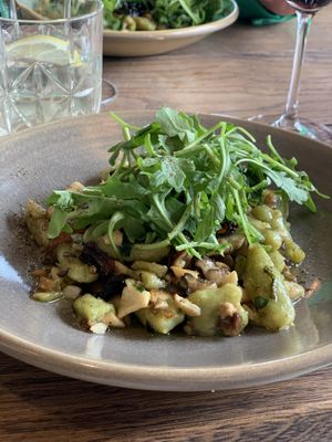 wild garlic gnocchi  at Karls Kraut in Luzern