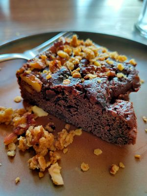 Chocolate cake at Karls Kraut in Luzern