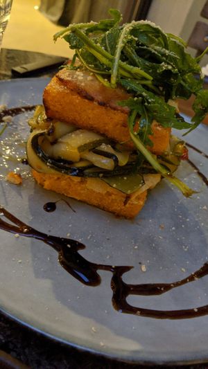 Polenta stack at Karls Kraut in Luzern