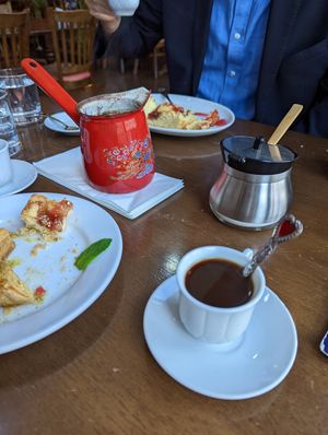 Lebanese coffee with cardamom at Mount Lebanon in Sheffield