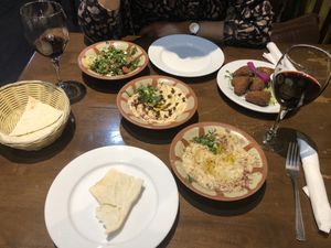 Mezze dishes to share at Mount Lebanon in Sheffield