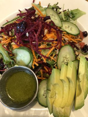 House Salad- delicious !  at The Flying Steamshovel in Rossland