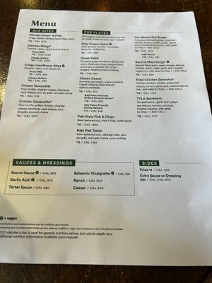 Smaller menu than before - but you can always get something from the hot bar.  at Back Bay Tavern in Newport Beach