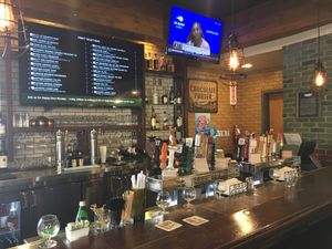 The bar at Back Bay Tavern in Newport Beach