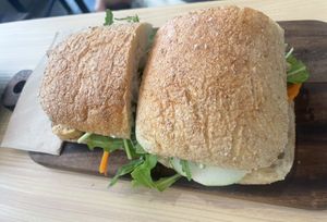 Tofu sandwich ciabatta   at Knead in Hong Kong Island