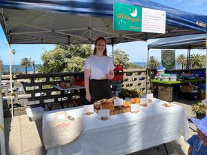 Did someone say vegan croissants?  at Vegan Market of Melbourne in St Kilda