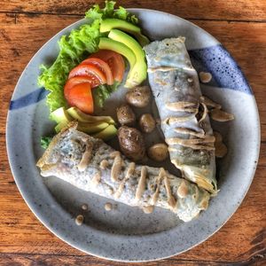 Gluten free vegan - Dragonfly wrap at Dragonfly Cafe in Ubud