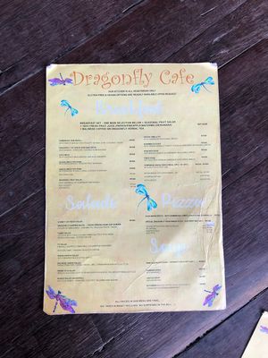Menu 2 at Dragonfly Cafe in Ubud
