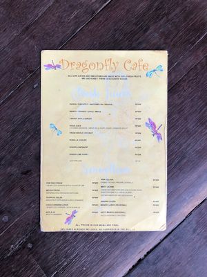 Drinks 2 at Dragonfly Cafe in Ubud