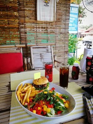 another vegan set 😅 at Homemade Burgers and Sandwiches in Koh Samui
