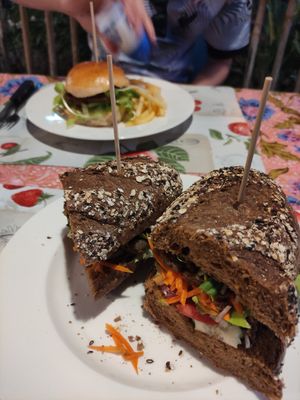 Vegan baguette at Homemade Burgers and Sandwiches in Koh Samui