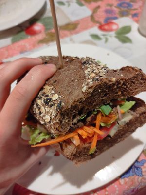 Vegan baguette at Homemade Burgers and Sandwiches in Koh Samui