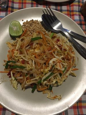 Phat Thai noddles (no egg)  at Homemade Burgers and Sandwiches in Koh Samui