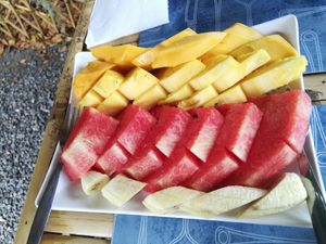 Big fruit plant at Homemade Burgers and Sandwiches in Koh Samui
