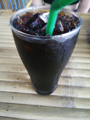 Iced Black coffee thai at Homemade Burgers and Sandwiches in Koh Samui
