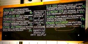 Menu at Wartburger Wege in Wroclaw
