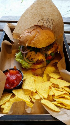 Mexican Hot burger at Wartburger Wege in Wroclaw
