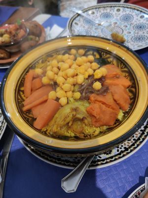 Vegan Tagin with vegetables - sweet taste at Al-Zahra in Ronda