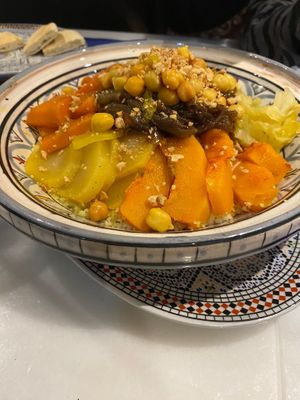 Vegetable couscous  at Al-Zahra in Ronda