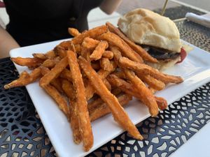 Portabello sandwich at Rooster Fish Brewing Pub in Watkins Glen