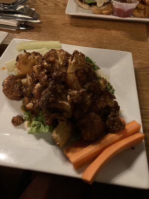 Cauliflower wings at Rooster Fish Brewing Pub in Watkins Glen